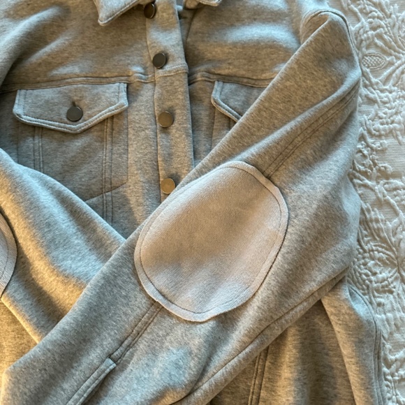 Easel Grey sweatshirt jacket - Picture 3 of 5